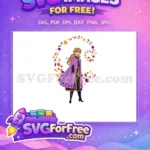 Free Anna Autumn Leaves Free Cape Design Frozen Free SVG - Instant Download