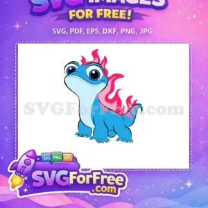 Free Blue Bruni Salamander Free Fire Detail Frozen Free SVG