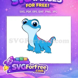 Free Bruni Salamander Free Pink Spots Frozen Free SVG 2