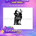 Free Elsa Smiling Free Blue Dress Frozen Free SVG 7 - Instant Download