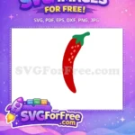 Free Red Chili Pepper Free Vegetable Simple Fruit Free SVG - Instant Download