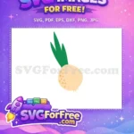 Free Green Leaves Free Beige Turnip Vegetable Icon Free SVG - Instant Download
