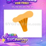 Free Orange Chanterelle Mushroom Free Edible Fungi Food Free SVG - Instant Download