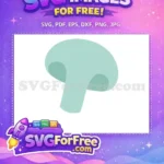 Free Simple Mushroom Free Minimalist Food Illustration Free SVG - Instant Download