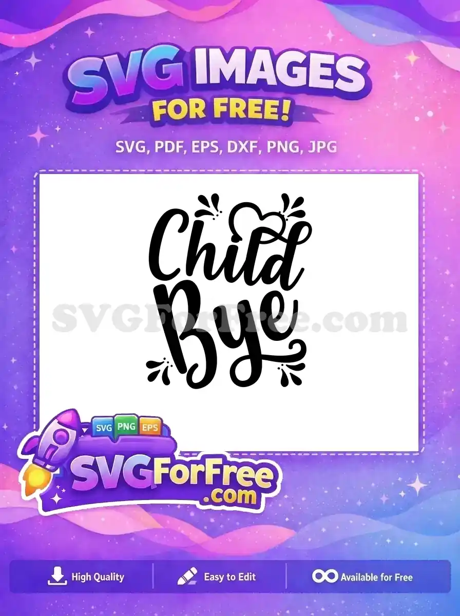 Free Splatters Decoration Free Heart Accent Child Bye Free SVG