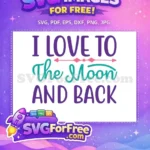 Free Arrow Accent Free Purple Teal I Love Free SVG - Instant Download