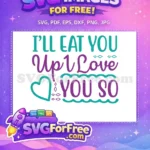 Free Teal Purple Lettering Free Hearts Diamonds Valentine Free SVG - Instant Download
