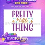 Free Purple Letters Free Golden Script Pretty Free SVG - Instant Download