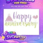 Free Cake Balloons Free Happy Anniversary Celebration Free SVG - Instant Download