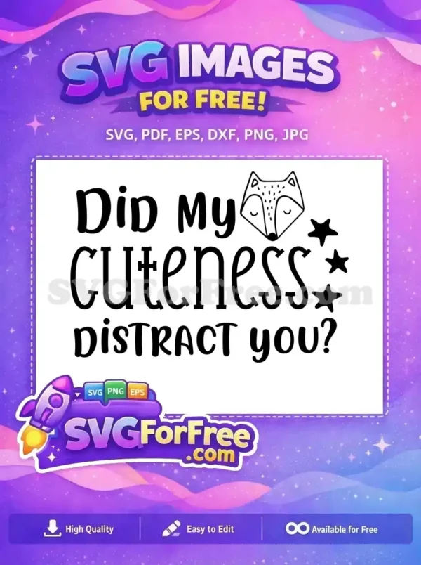 Free Sarcastic Quote Free Fox Stars Design Funny Free SVG