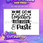 Free Matching Couple Free Copy Paste Relationship Free SVG - Instant Download