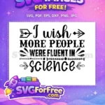 Free Science Wish Free Fluent Quote Sarcastic Free SVG - Instant Download