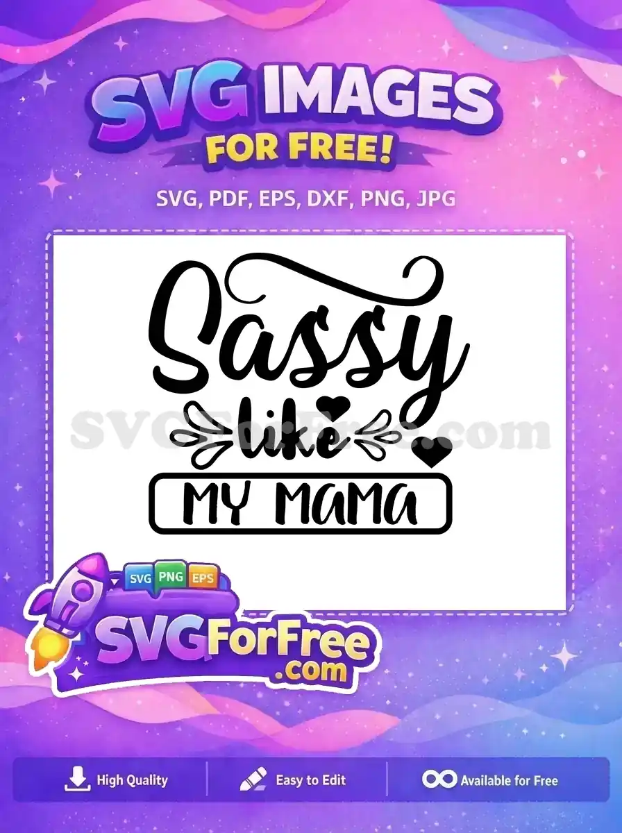 Free Sassy Quote Free Heart Detail Funny Free SVG