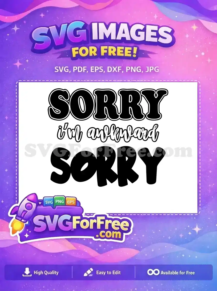 Free Sarcastic Lettering Free Awkward Quote Funny Free SVG