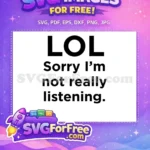 Free Sarcastic Phrase Free Funny Quote Sarcasm Free SVG - Instant Download