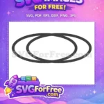 Free Overlapping Rings Free Futuristic Shape Decoration Symbol Free SVG - Instant Download