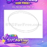 Free Oval Shape Free Futuristic Decoration Shape Free SVG - Instant Download