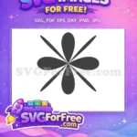 Free Dark Futuristic Petals Free Decoration Futuristic Shape Free SVG - Instant Download