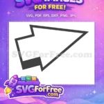 Free Pointed Arrow Free Futuristic Shape Decoration Modern Free SVG - Instant Download