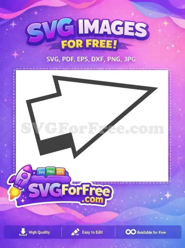 Free Pointed Arrow Free Futuristic Shape Decoration Modern Free SVG