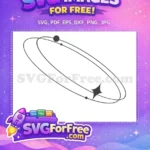 Free Planet Orbits Free Futuristic Shape Decoration Free SVG - Instant Download