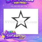 Free Geometric Star Free Futuristic Shape Decoration Free SVG 1 - Instant Download