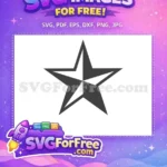 Free Sharp Edges Free Five Pointed Shape Decoration Free SVG - Instant Download