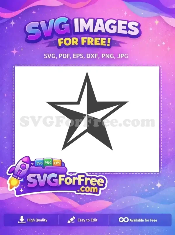 Free Sharp Edges Free Five Pointed Shape Decoration Free SVG