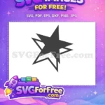 Free Futuristic Outlined Star Free Geometric Decoration Shape Free SVG - Instant Download