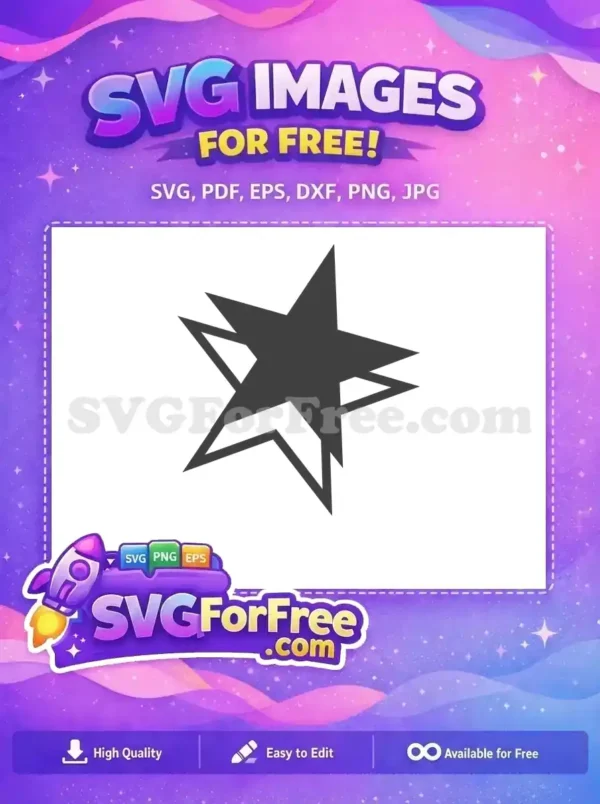 Free Futuristic Outlined Star Free Geometric Decoration Shape Free SVG Free Futuristic Outlined Star Free Geometric Decoration Shape Free SVG