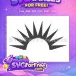 Free Dark Rising Sun Free Sharp Rays Decoration Free SVG - Instant Download