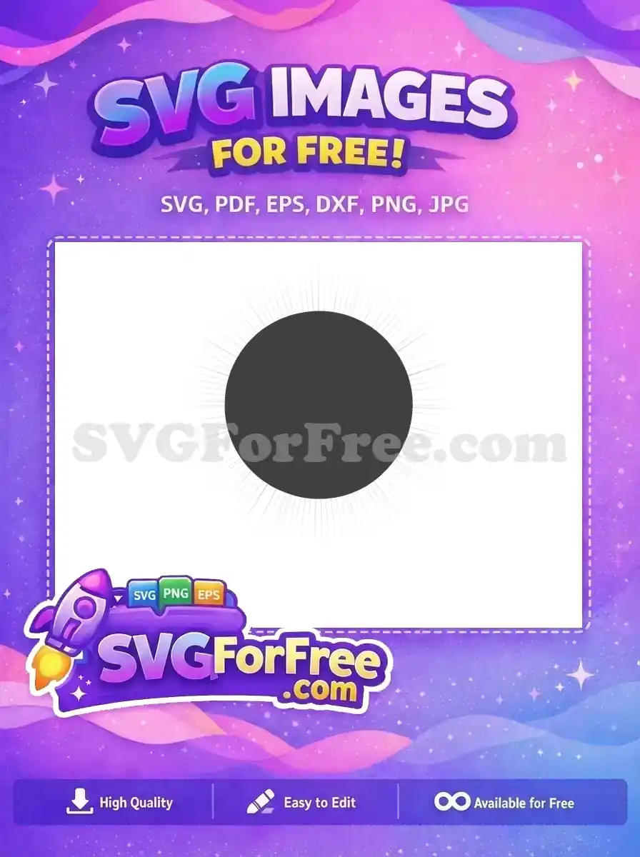 Free Gray Futuristic Shape Free Decoration Sun Free SVG