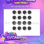 Free Dark Orbs Free Futuristic Shape Decoration Pattern Free SVG - Instant Download