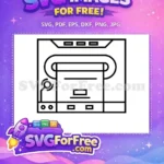 Free Retro Console Free Controller Gaming Machine Free SVG - Instant Download
