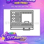 Free Old Console Free Black Lines Gaming Free SVG - Instant Download