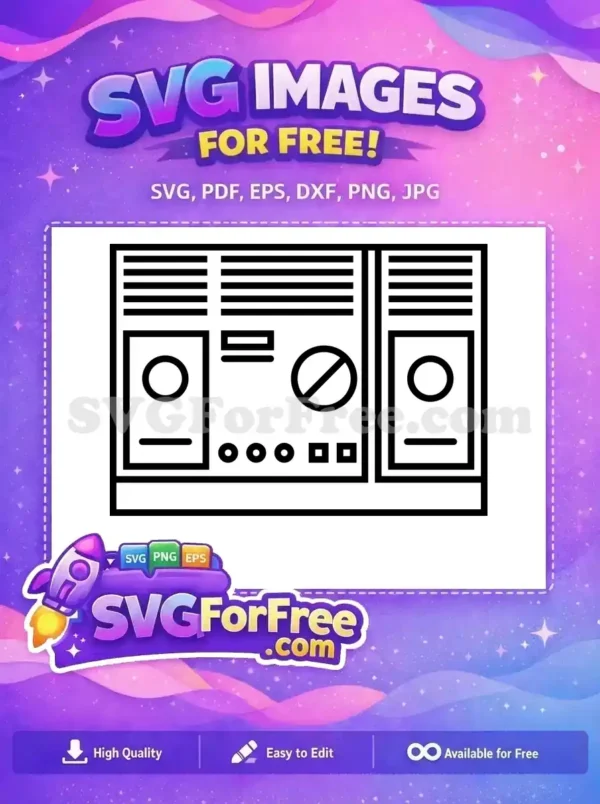Free Retro Console Free Circle Pattern Video Game Free SVG