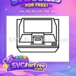 Free Modern Console Free Minimalist Gaming Free SVG - Instant Download