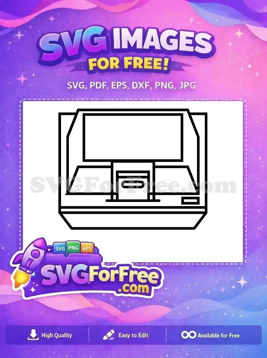 Free Modern Console Free Minimalist Gaming Free SVG