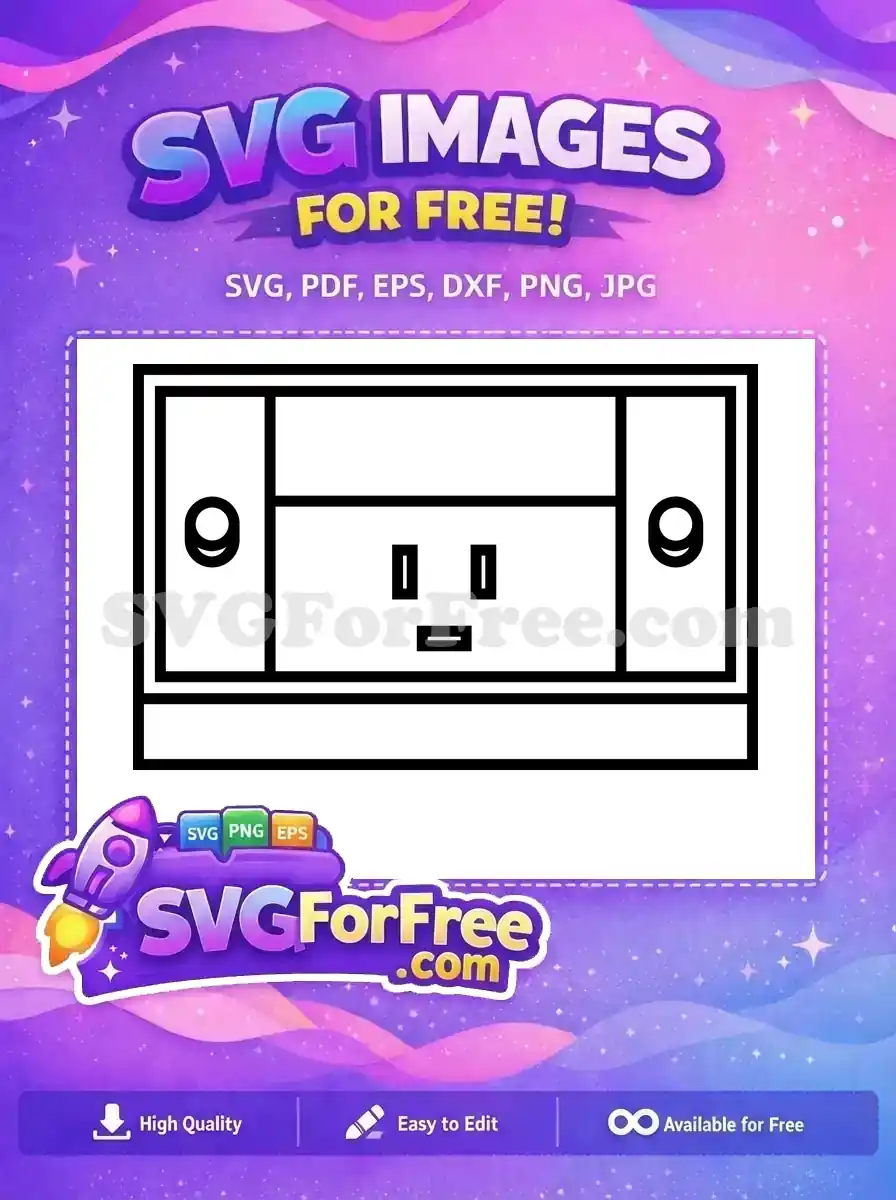 Free Black Gaming Console Free Modern Minimalist Silhouette Free SVG