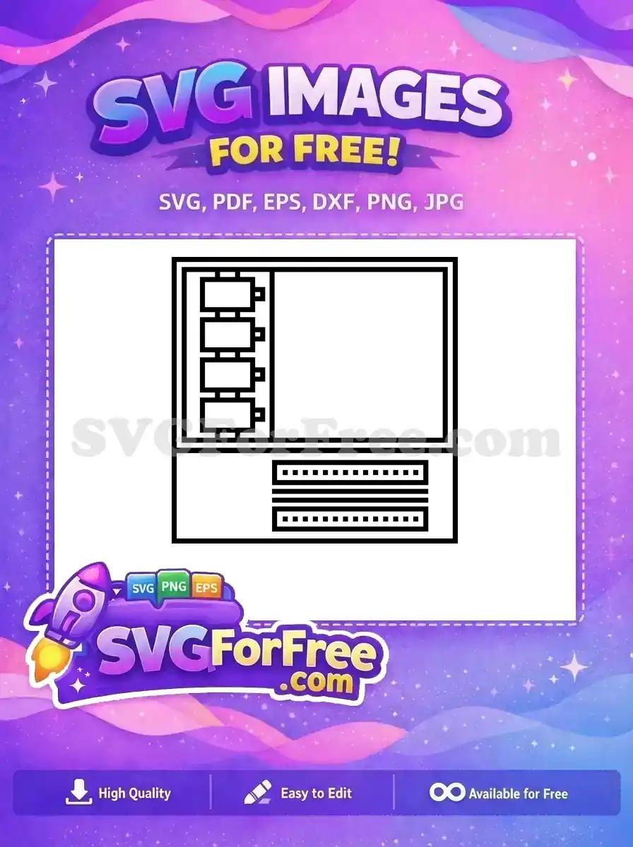 Free Retro Gaming Console Free Line Art Silhouette Free SVG