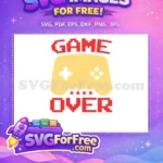 Free Red Pixel Game Free Over Stars Gaming Free SVG - Instant Download