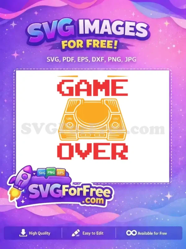 Free Yellow Console Free Game Over Gaming Free SVG