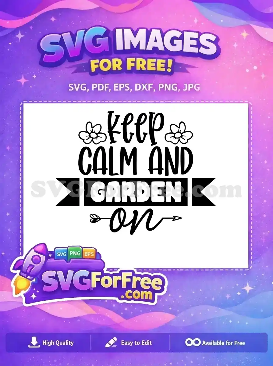 Free Flower Accent Free Arrow Detail Garden Quotes Free SVG