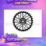 Free Sprocket Design Free Circular Cogwheel Gear Free SVG - Instant Download