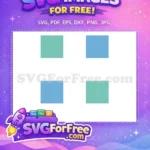 Free Geometric Teal Free Sky Blue Minimalist Free SVG - Instant Download