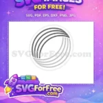 Free Geometric Gray Arcs Free Minimalist Circle Design Free SVG - Instant Download