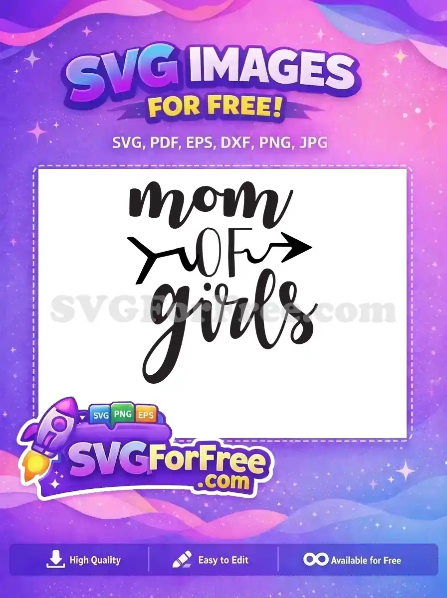 Free Mom Script Free Girls Bold Geometric Free SVG