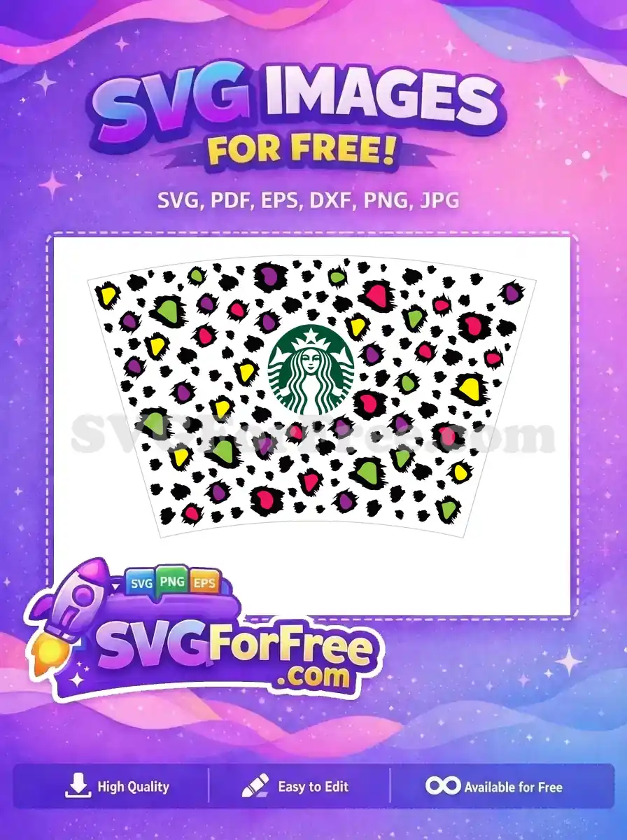 Free Colorful Confetti Free Glam Baby Starbucks Free SVG