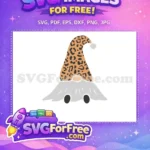 Free Leopard Print Hat Free Grey Beard Gnome Free SVG - Instant Download