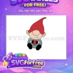 Free Red Hat Free Heart Gnome Love Free SVG 1 - Instant Download